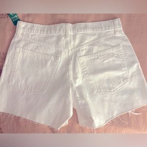 Gap white denim shorts